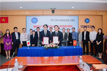 Lễ ký kết Biên bản Thỏa thuận ghi nhớ giữa Trường Đại học Mỏ - Địa chất và Tập đoàn TECHNOBRIDGE NKE CO., LTD, Nhật Bản