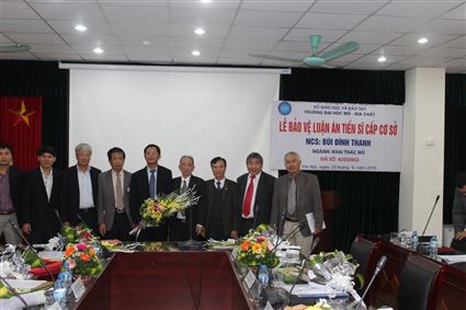 Lễ bảo vệ luận án tiến sĩ cấp cơ sở của NCS Bùi Đình Thanh