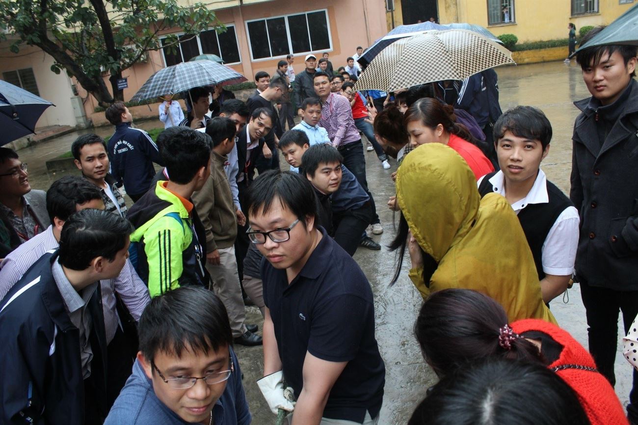 Cán bộ của bộ môn KTHL tham gia hội khỏe truyền thống 26/03