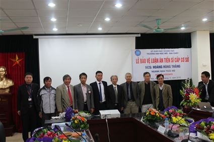 Lễ bảo vệ luận án tiến sĩ cấp cơ sở của NCS Hoàng Hùng Thắng